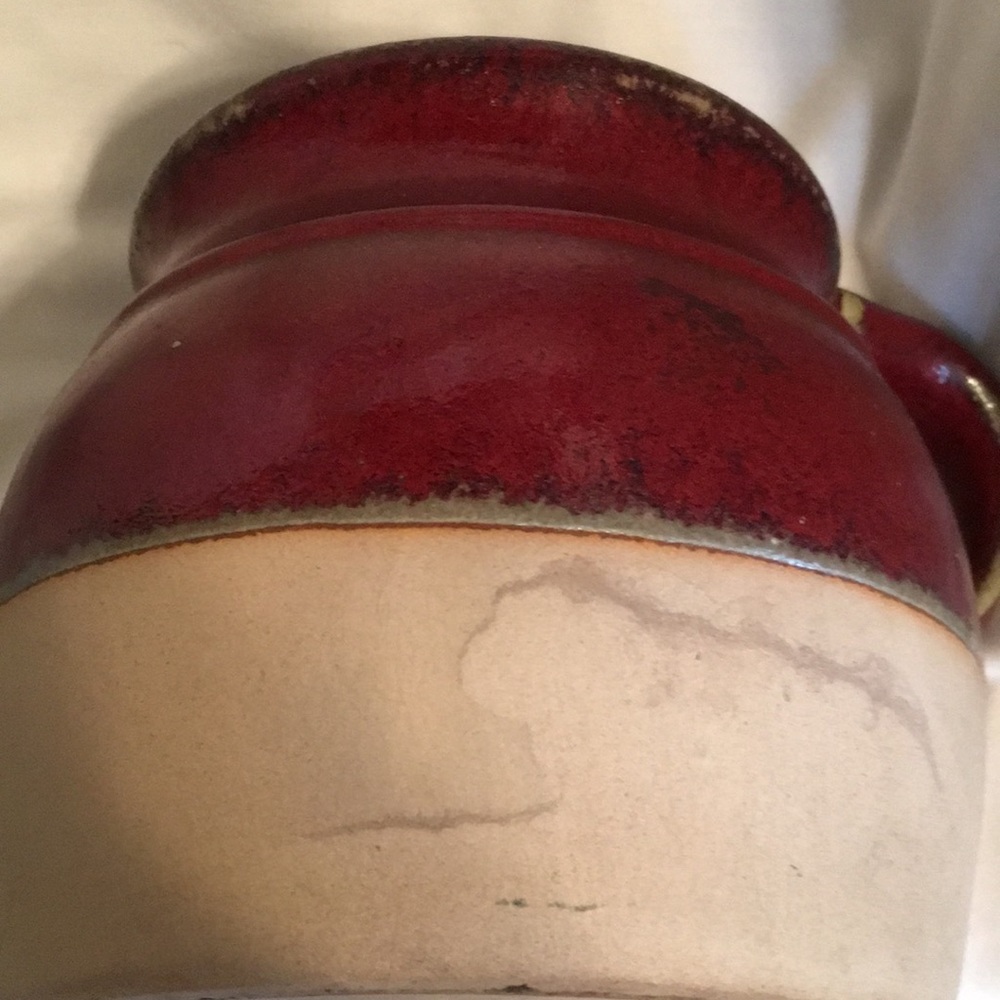 Rustic Reproduction Crock With Handle - Picture 3 of 4